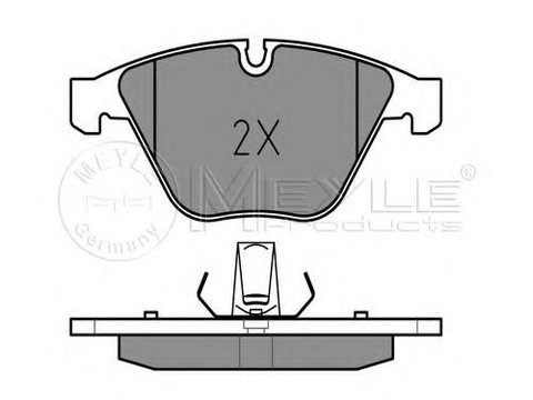 Set placute frana,frana disc BMW 3 limuzina (E90), BMW 3 Touring (E91), BMW 3 cupe (E92) - MEYLE 025 241 6120/PD