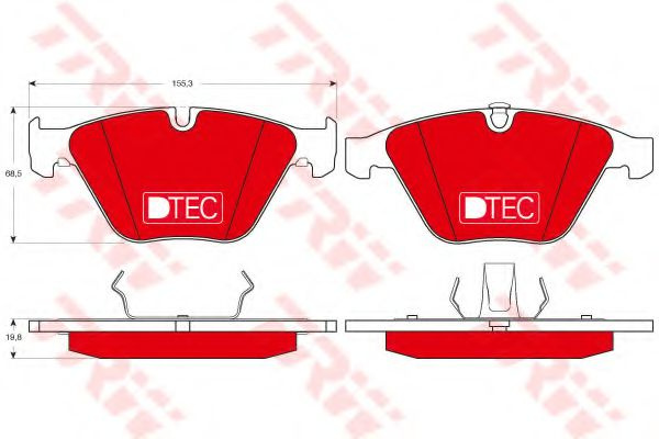 Set placute frana,frana disc BMW 7 (E65, E66, E67)