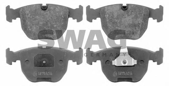 Set placute frana,frana disc BMW 7 limuzina (E38), BMW 5 limuzina (E39), BMW 5 Touring (E39) - SWAG 20 91 6345