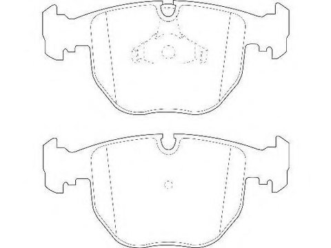 Set placute frana,frana disc BMW 7 limuzina (E38), BMW 5 limuzina (E39), BMW 5 Touring (E39) - WAGNER WBP21486A