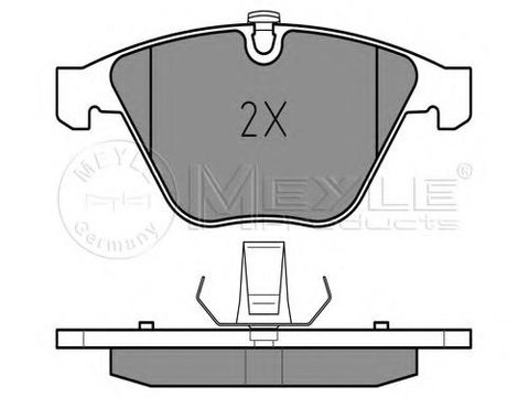 Set placute frana,frana disc BMW 7 limuzina (E65, E66, E67), BMW 5 limuzina (E60), BMW 5 Touring (E61) - MEYLE 025 233 4720/PD