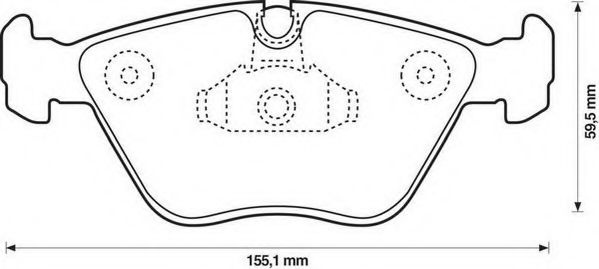 Set placute frana,frana disc BMW Seria 3 Cupe (E46