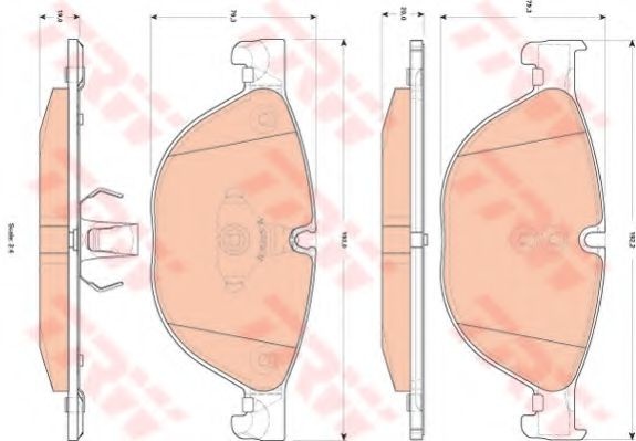 Set placute frana,frana disc BMW Seria 5 Touring (F11) (2010 - 2016) TRW GDB1838 piesa NOUA