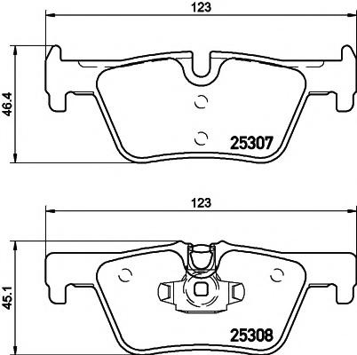 Set placute frana,frana disc BMW X3 (F25), BMW 1 (F20), BMW 3 (F30, F35, F80) - HELLA PAGID 8DB 355 019-971