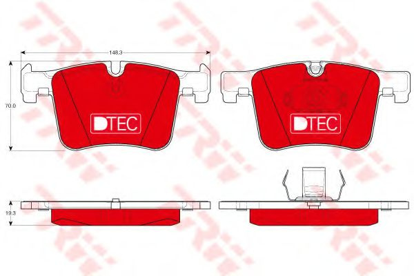 Set placute frana,frana disc BMW X4 (F26) (2014 - 