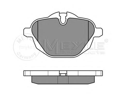 Set placute frana,frana disc BMW Z4 (E89), BMW 5 (F10, F18), BMW 5 Touring (F11) - MEYLE 025 245 6118