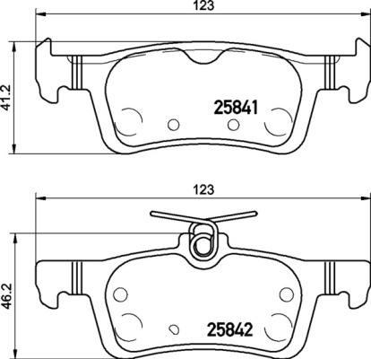 Set placute frana frana disc - Brembo P 24 204