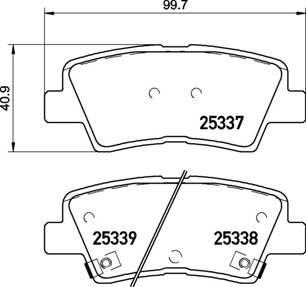 Set placute frana,frana disc BREMBO P30094 pentru masina HYUNDAI ACCENT V limuzina (HC) 2017 2018 2019 2020 2021 2022 2023
