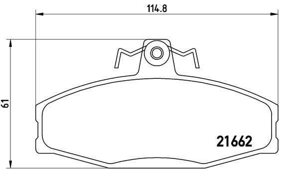 Set placute frana,frana disc BREMBO P85022 la masi