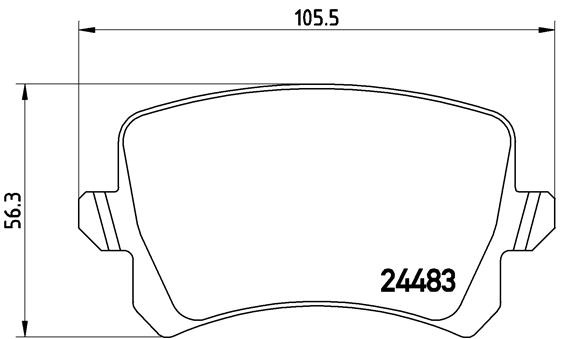 Set placute frana,frana disc BREMBO P85108 se potriveste la VW PASSAT CC B6 (357) 2008 2009 2010 2011 2012
