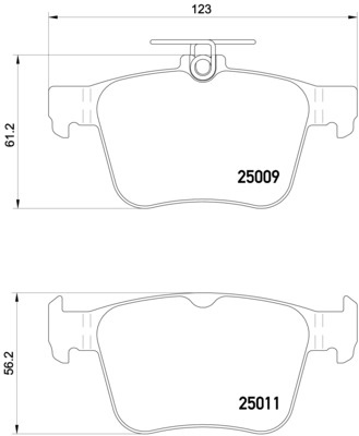 Set placute frana,frana disc BREMBO P85124 la masina VW (FAW) T-ROC (A21, A22) 2018 2019 2020 2021 2022 2023 2024 2025