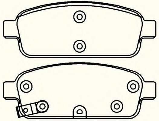 Set placute frana,frana disc CHEVROLET CRUZE Station Wagon (J308) (2012 - 2016) COMLINE CBP32024 piesa NOUA