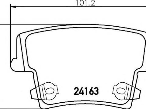 Set placute frana,frana disc CHRYSLER 300 C limuzina (LX), CHRYSLER 300 C Touring (LX), DODGE CHARGER - HELLA PAGID 8DB 355 011-881