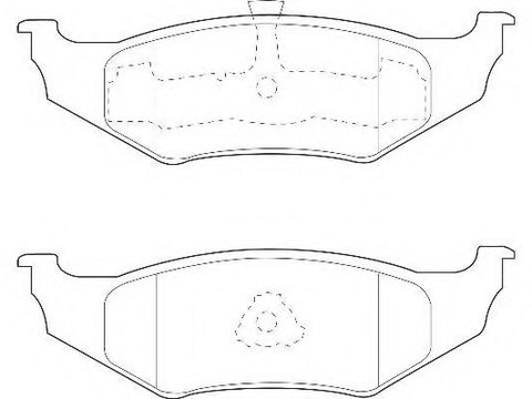 Set placute frana,frana disc CHRYSLER VISION limuzina, CHRYSLER NEON limuzina (PL), CHRYSLER VOYAGER Mk II (GS) - WAGNER WBP23561A