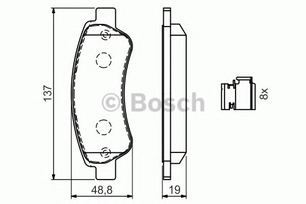 Set placute frana,frana disc CITROËN RELAY platou