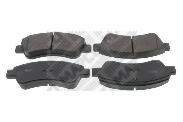 Set placute frana,frana disc Citroen BERLINGO I caroserie (M_), Citroen BERLINGO (MF), PEUGEOT RANCH caroserie (5) - MAPCO 6537