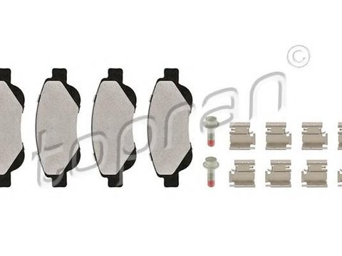 Set placute frana,frana disc Citroen C1 (PM_, PN_), PEUGEOT 107, Citroen C1 II - TOPRAN 723 103