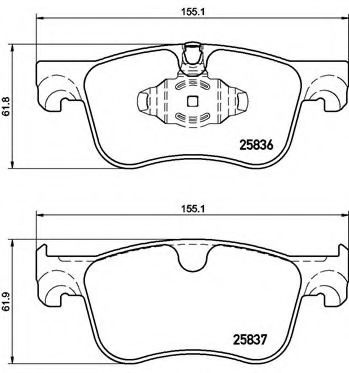 Set placute frana,frana disc CITROEN C4 Grand Pica