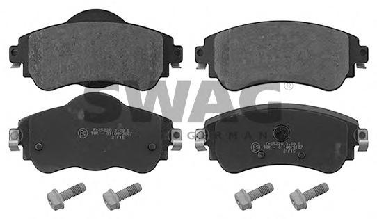 Set placute frana,frana disc Citroen C4 II (B7), Citroen DS4 - SWAG 64 91 6866