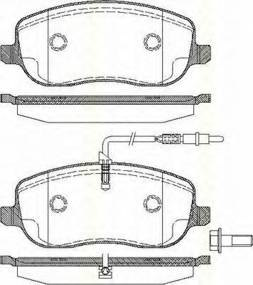 Set placute frana,frana disc Citroen DISPATCH (U6U), FIAT SCUDO Combinato (220P), PEUGEOT EXPERT (224) - TRISCAN 8110 28028