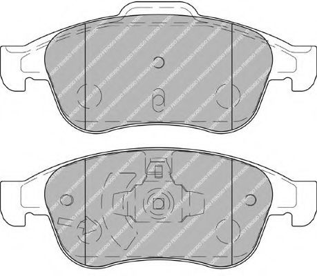 Set placute frana,frana disc DACIA LODGY (2012 - 2016) FERODO FDB4180 piesa NOUA