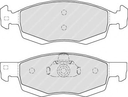 Set placute frana,frana disc DACIA LOGAN MCV II (2013 - 2016) FERODO FDB4035 piesa NOUA
