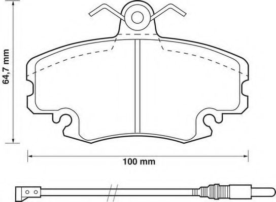 Set placute frana,frana disc DACIA SANDERO II (201