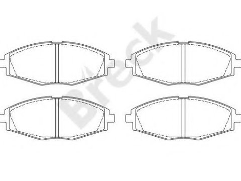 Set placute frana,frana disc DAEWOO MATIZ (KLYA) (1998 - 2016) Break 23241 00 702 00 piesa NOUA