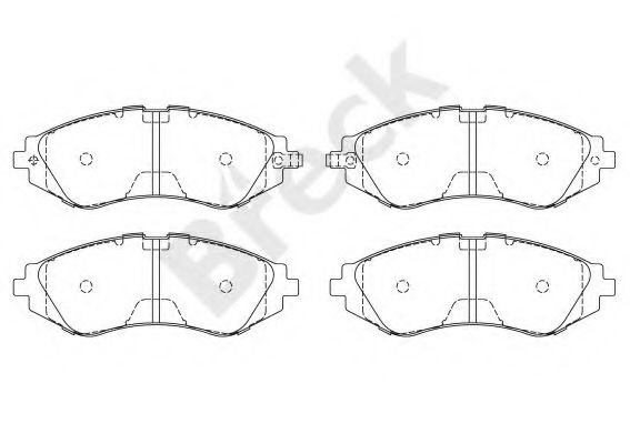 Set placute frana,frana disc DAEWOO NUBIRA Break (