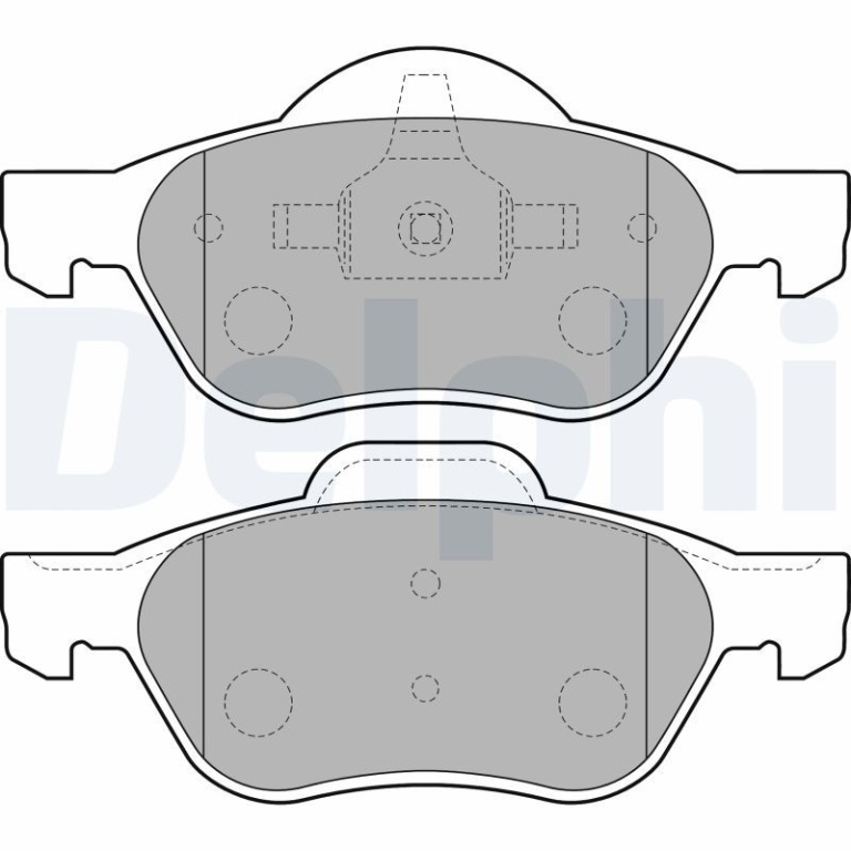 Set placute frana,frana disc DELPHI LP1714