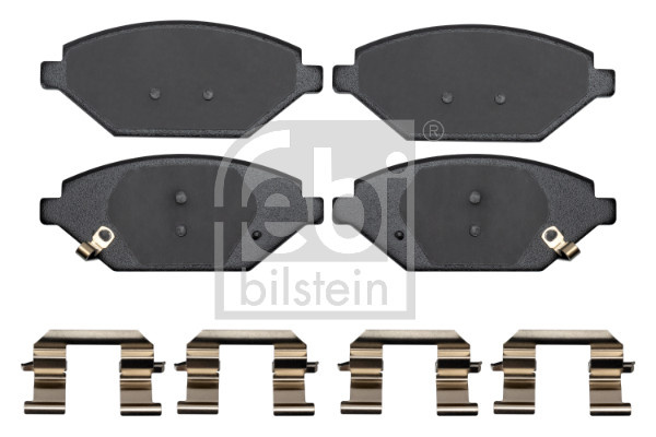 Set placute frana,frana disc FEBI BILSTEIN 175679 montare punte fata compatibil cu OPEL KARL (C16) 2015 2016 2017 2018