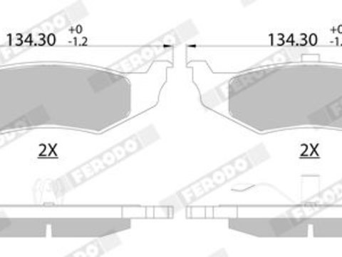 Set placute frana,frana disc FERODO FDB1099