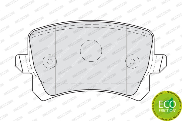set placute frana,frana disc FERODO FDB4