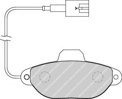 Set placute frana,frana disc FIAT 500 (312) (2007 - 2016) FERODO FDB1944 piesa NOUA