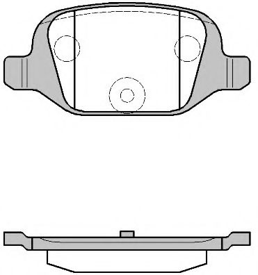 Set placute frana,frana disc FIAT 500 C (312) (2009 - 2016) REMSA 0727.00 piesa NOUA