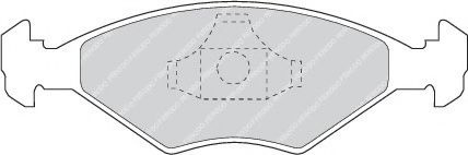 Set placute frana,frana disc FIAT ALBEA (178) (1996 - 2009) FERODO FDB896 piesa NOUA