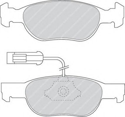 Set placute frana,frana disc FIAT BRAVO I (182) (1