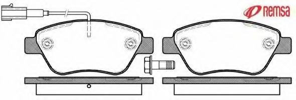 Set placute frana,frana disc FIAT DOBLO (119), FIAT DOBLO Cargo (223), FIAT STILO (192) - METZGER 0858.11