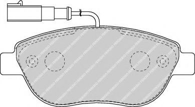 Set placute frana,frana disc FIAT DOBLO Combi (263