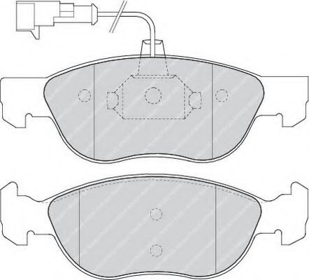 Set placute frana,frana disc FIAT MAREA (185) (199
