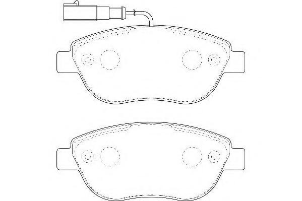 Set placute frana,frana disc FIAT MULTIPLA (186), FIAT DOBLO (119), FIAT DOBLO Cargo (223) - WAGNER WBP23708A