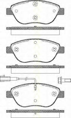 Set placute frana,frana disc FIAT MULTIPLA (186), FIAT STILO (192), FIAT STILO Multi Wagon (192) - TRISCAN 8110 15020