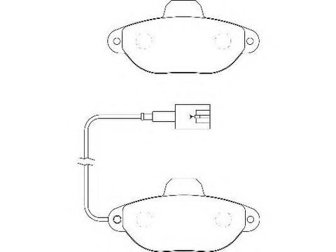 Set placute frana,frana disc FIAT PANDA (169), FIAT 500 (312), FIAT PANDA Van (169) - WAGNER WBP21436C