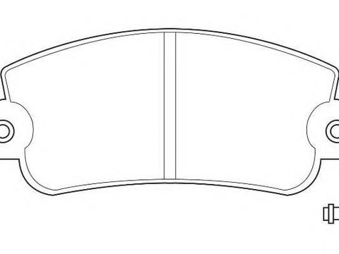 Set placute frana,frana disc FIAT REGATA limuzina (138), FIAT REGATA Weekend, FIAT STRADA Cabriolet - WAGNER WBP20950A