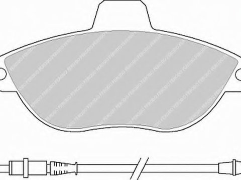 Set placute frana,frana disc FIAT SCUDO caroserie (220L) (1996 - 2006) FERODO FVR1002 piesa NOUA