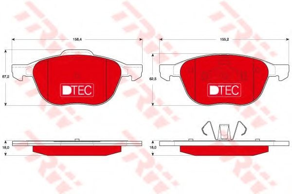 Set placute frana,frana disc FORD ECOSPORT (2011 -