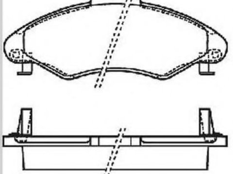 Set placute frana,frana disc FORD ESCORT Mk VII (GAL, AAL, ABL), FORD ESCORT Mk VII limuzina (GAL, AFL), FORD ESCORT Mk VII combi (GAL, ANL) - STOP 57