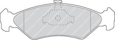 Set placute frana,frana disc FORD FIESTA IV (JA, J