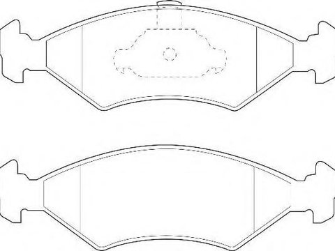 Set placute frana,frana disc FORD FIESTA Mk IV (JA_, JB_), MAZDA SOHO III (JASM, JBSM), FORD COURIER caroserie (J5_, J3_) - WAGNER WBP23103A