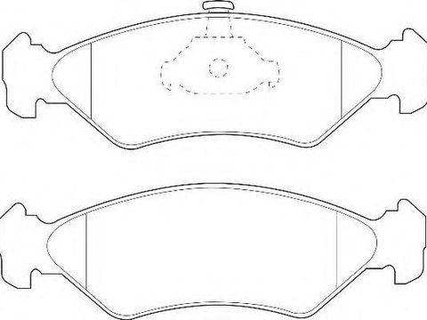 Set placute frana,frana disc FORD FIESTA Mk IV (JA_, JB_), MAZDA SOHO III (JASM, JBSM), FORD COURIER caroserie (J5_, J3_) - WAGNER WBP23101A